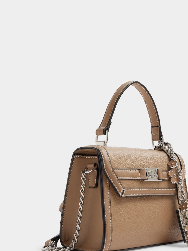 River Island Brown Mini Charm Tote Bag - Image 2 of 4
