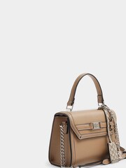 River Island Brown Mini Charm Tote Bag - Image 4 of 4