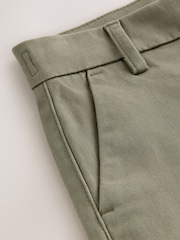Olive Green Regular Fit Stretch Chino Trousers (3-17yrs) - Image 3 of 5