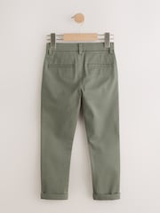 Olive Green Skinny Fit Stretch Chino Trousers (3-17yrs) - Image 2 of 5