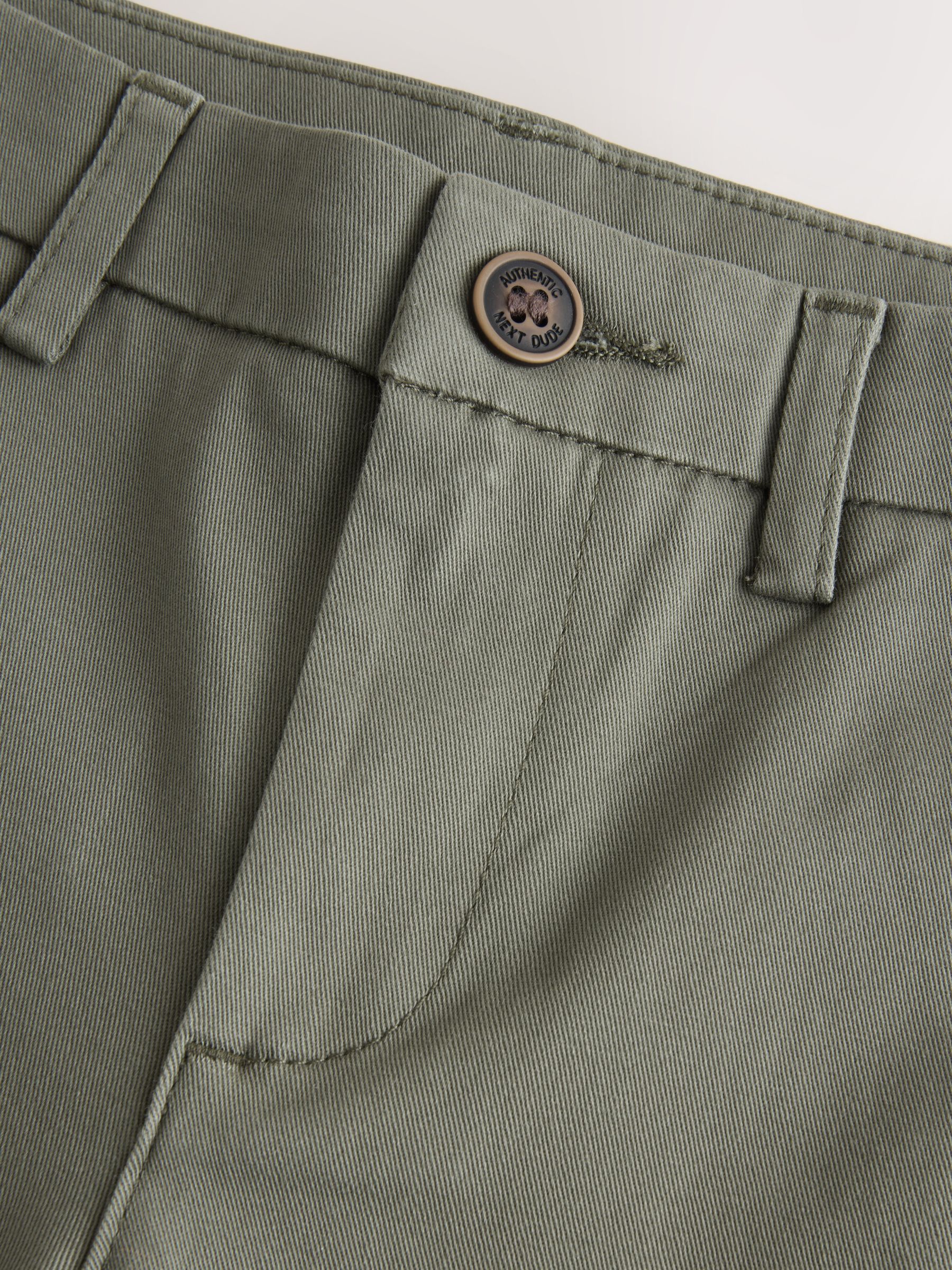 Short chino skinny stretch gris anthracite Next | La Redoute