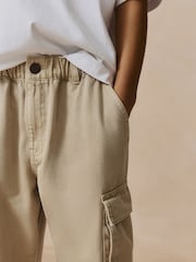 Neutro - Twill Woven 100% Cotton Cargo Trousers (3-16yrs) - Imagen 4 de 10