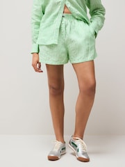 Lacoste свободные льняные боксеры-шорты в полоску - Image 1 of 1
