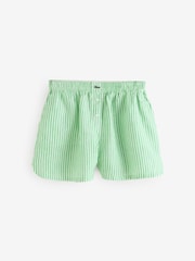 Lacoste Loose Linen Striped Boxer Shorts - Image 4 of 4