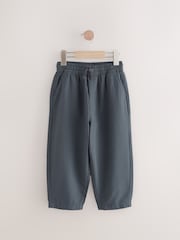Charcoal Grey Textured Woven Pull On 100% Cotton Trousers (3-16yrs) - Image 6 of 9