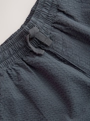 Charcoal Grey Textured Woven Pull On 100% Cotton Trousers (3-16yrs) - Image 8 of 9