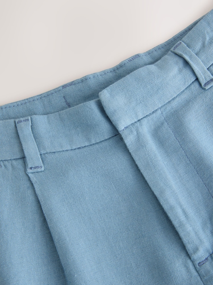 Light Blue Linen Smart Trousers (3-16yrs) - Image 4 of 4