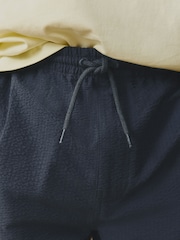 Grey 100% Cotton Textured Woven Pull On Shorts (3-16yrs) - Image 5 of 8