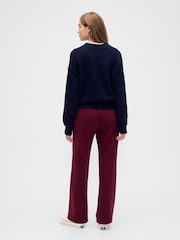 Gap Burgundy Red Logo Straight Joggers - Image 2 of 5
