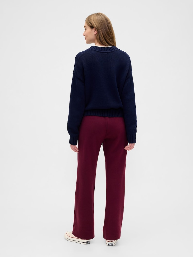 Gap Burgundy Red Logo Straight Joggers - Image 2 of 5
