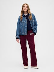 Gap Burgundy Red Logo Straight Joggers - Image 3 of 5