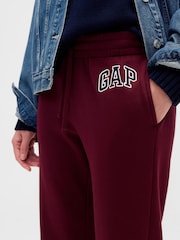 Gap Burgundy Red Logo Straight Joggers - Image 4 of 5