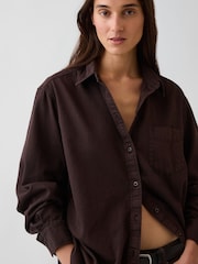 Gap Brown Denim Big Shirt - Image 3 of 5