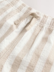 Neutral Stripe Textured Pull-On Shorts (3-16yrs) - Image 10 of 11