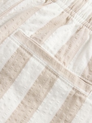 Neutral Stripe Textured Pull-On Shorts (3-16yrs) - Image 9 of 11
