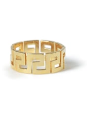Gold Tone Premium Greek Detailed Ring - Image 1 of 2