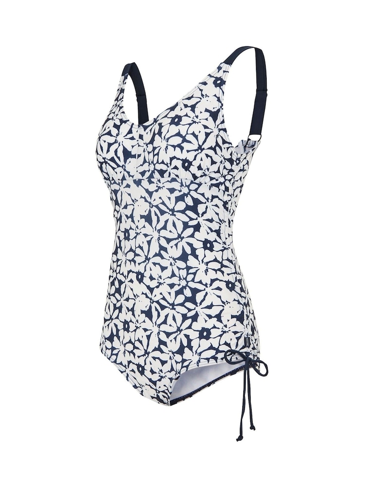 Blauw/wit - Regatta Alinae badpak voor dames - Image 8 of 9