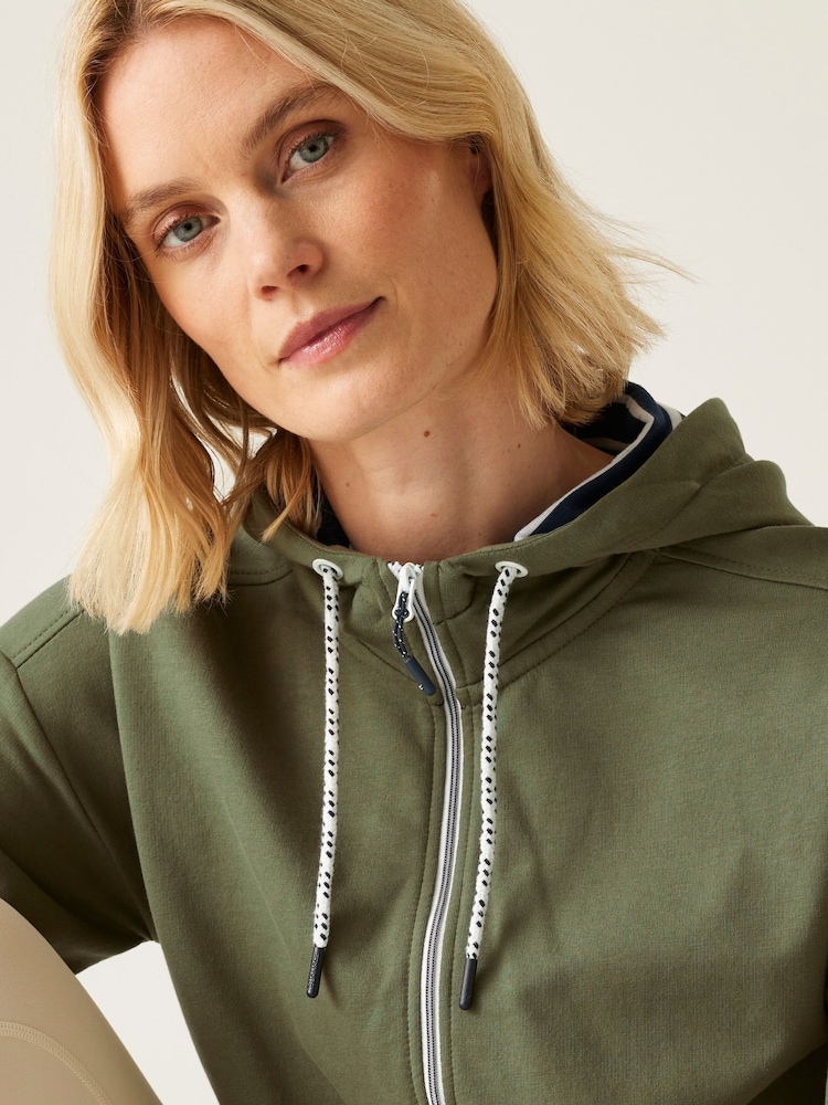 Groen - Regatta Bayletta hoodie met volledige rits voor dames - Image 3 of 7