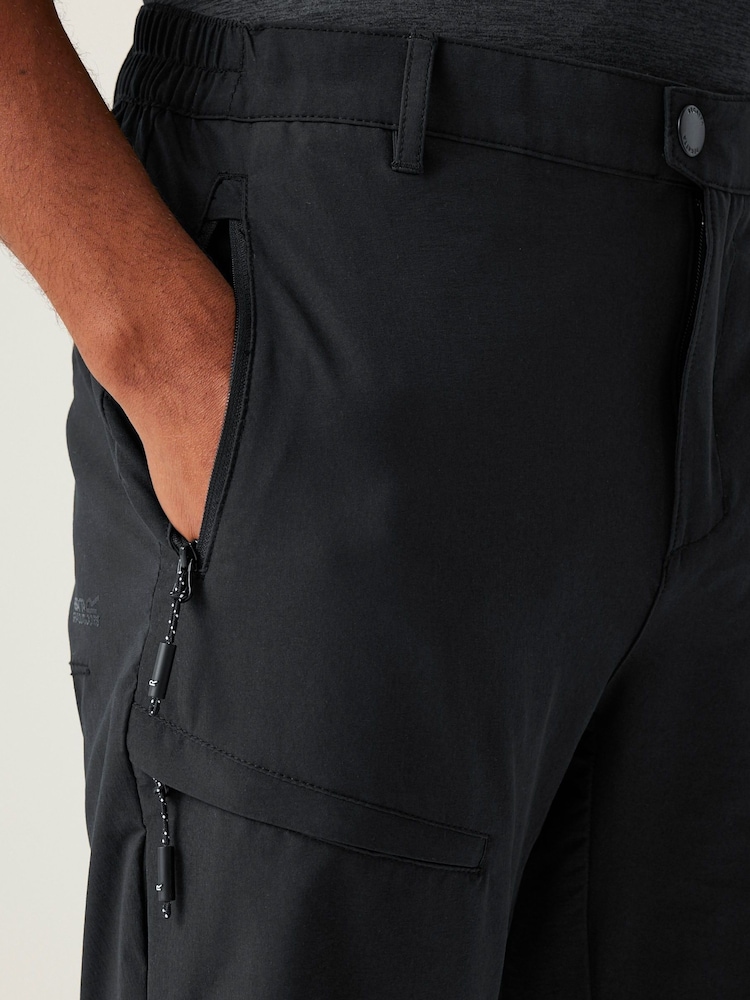 Regatta Black Highton Water Repellent Walking Trousers - Image 4 of 7