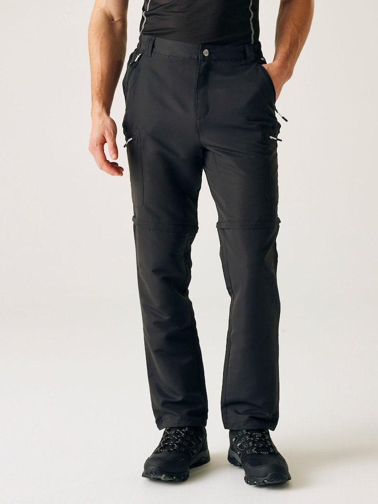 Regatta Grey Mens Leesville II Zip Off Trousers - Image 1 of 6 Regatta Grey Mens Leesville II Zip Off Trousers - Image 1 of 6