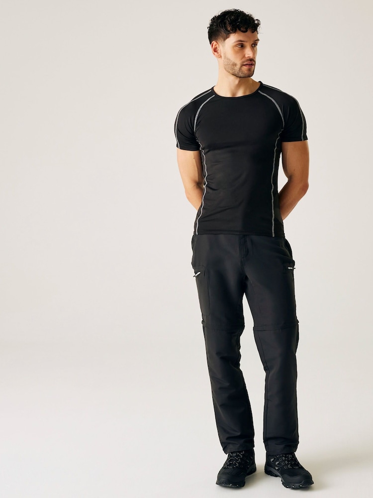 Regatta Grey Mens Leesville II Zip Off Trousers - Image 2 of 6 Regatta Grey Mens Leesville II Zip Off Trousers - Image 2 of 6