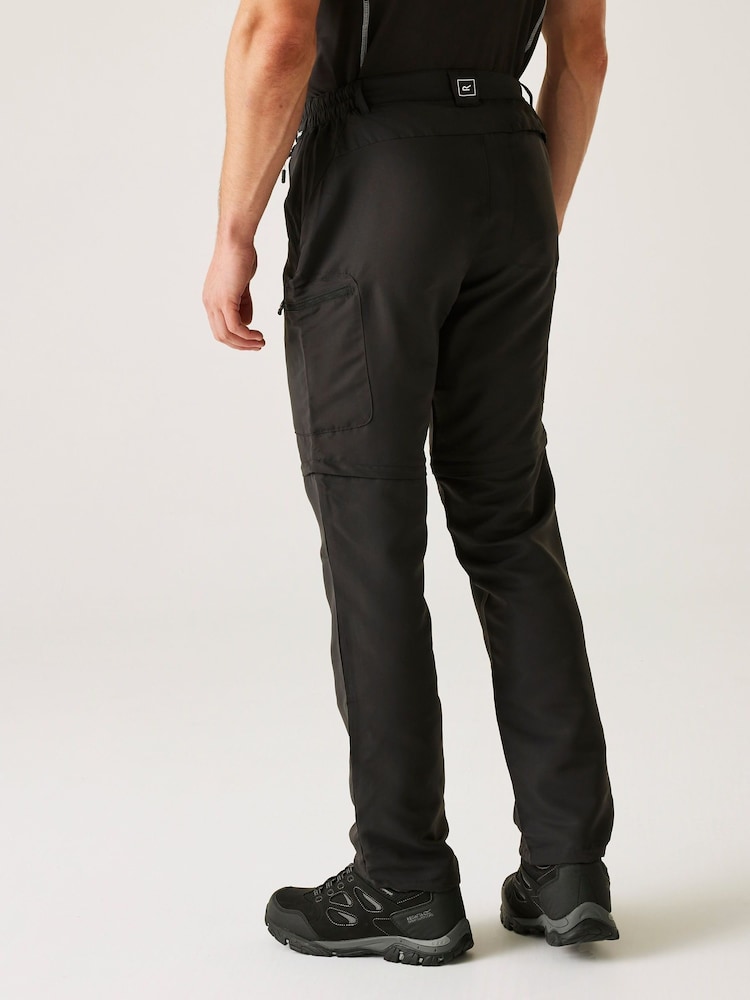 Regatta Grey Mens Leesville II Zip Off Trousers - Image 5 of 6