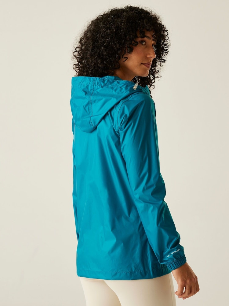 Regatta Blue Womens Waterproof Pack It Jacket III - Image 2 of 10 Regatta Blue Womens Waterproof Pack It Jacket III - Image 2 of 10