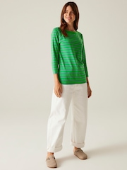 Зеленый - Regatta Womens Bayletta 3/4 Sleeve II T-Shirt - Image 3 of 7