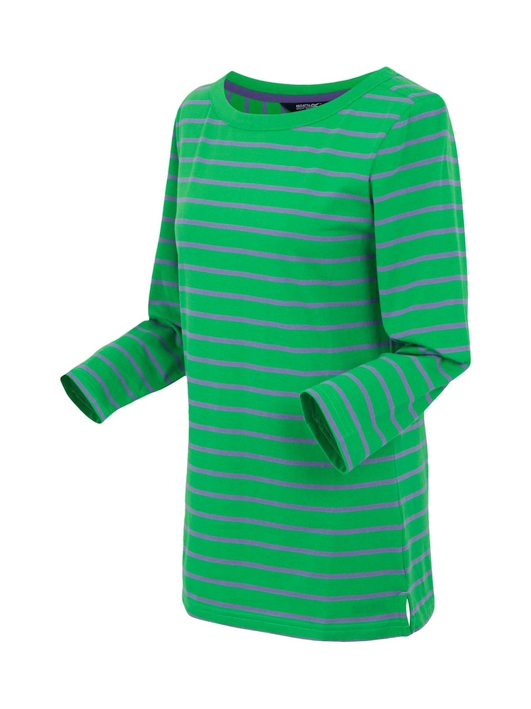 Зеленый - Regatta Womens Bayletta 3/4 Sleeve II T-Shirt - Image 7 of 7