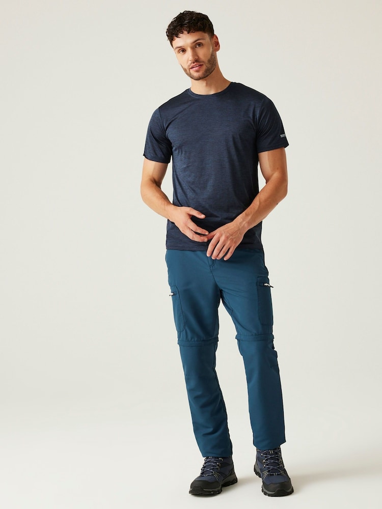 Regatta Blue Mens Leesville II Zip Off Trousers - Image 3 of 7