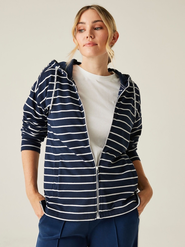 Regatta Dark Blue Womens Bayletta Full Zip Hoodie - Image 1 of 9