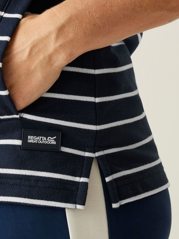 Regatta Dark Blue Womens Bayletta Full Zip Hoodie - Image 4 of 8