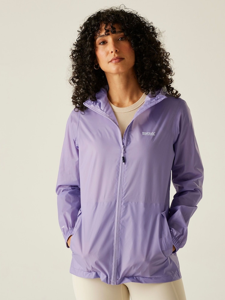 Violetti - Regatta Womens Pack It vedenkestävä III Takki - Kuva 1 / 9