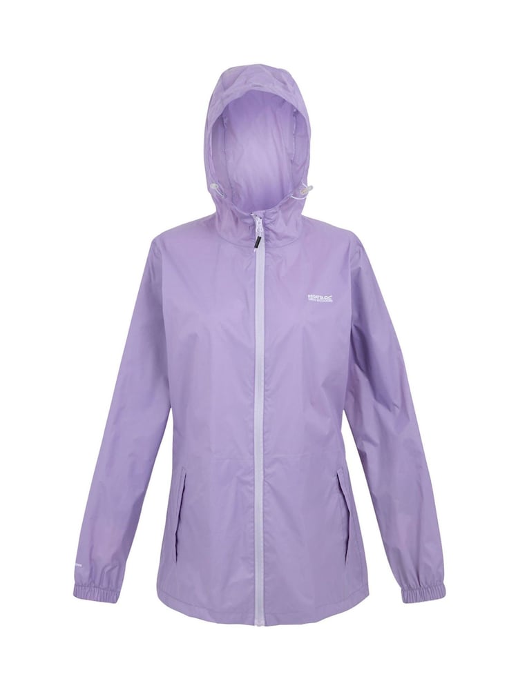 Regatta Purple Womens Waterproof Pack It Jacket III - Image 5 of 8