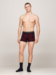 Tommy Hilfiger Red Red Print Boxers With Gold Waistband & Socks - Image 1 of 8