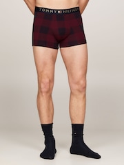 Tommy Hilfiger Red Red Print Boxers With Gold Waistband & Socks - Image 4 of 8