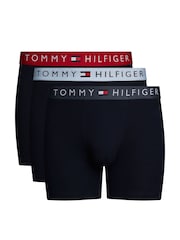 Tommy Hilfiger Blue Waistband Boxer Briefs 3 Pack - Image 1 of 7