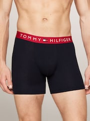Tommy Hilfiger Blue Waistband Boxer Briefs 3 Pack - Image 2 of 7