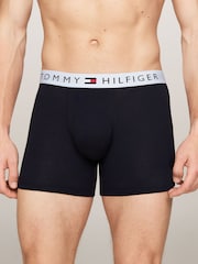 Tommy Hilfiger Blue Waistband Boxer Briefs 3 Pack - Image 6 of 7