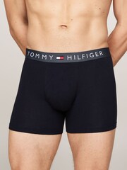Tommy Hilfiger Blue Waistband Boxer Briefs 3 Pack - Image 7 of 7