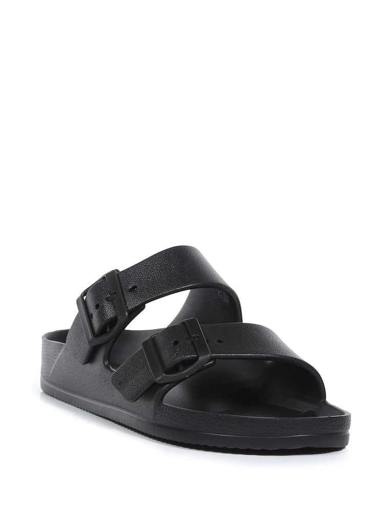Regatta Black Womens Brooklyn Slip-Ons Sandals - Image 2 of 6