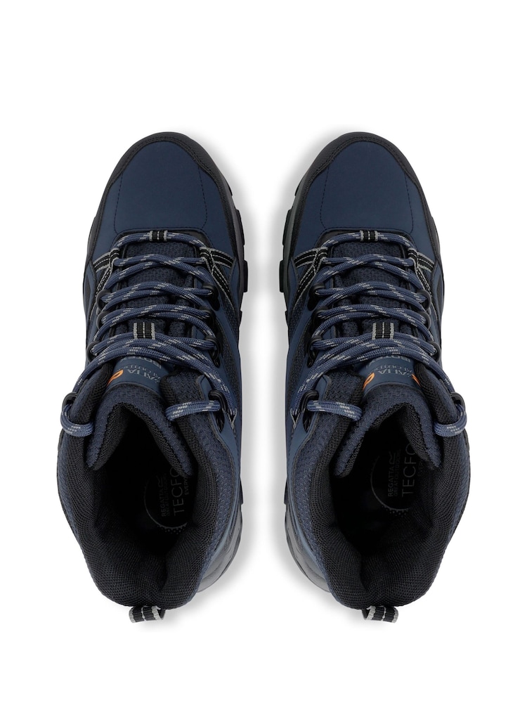 Regatta Blue Mens Holcombe III Mid Waterproof Walking Boots - Image 10 of 10 Regatta Blue Mens Holcombe III Mid Waterproof Walking Boots - Image 10 of 10