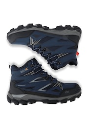 Regatta Blue Mens Holcombe III Mid Waterproof Walking Boots - Image 4 of 6