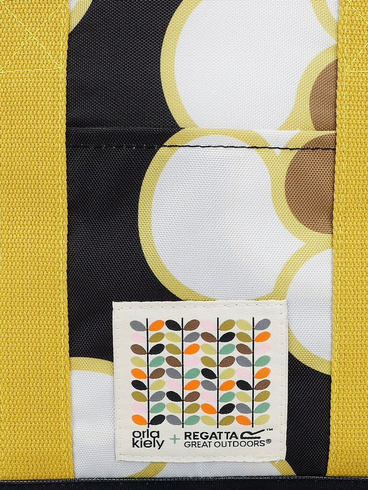 Regatta Yellow Orla Kiely 12L Cool Bag - Image 4 of 4