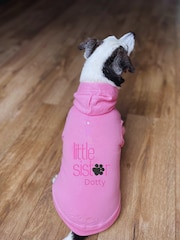 Personalised Little Sister Dog 100% Cotton Hoodie by RUFF - Image 1 of 4