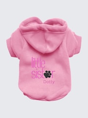 Personalised Little Sister Dog 100% Cotton Hoodie by RUFF - Image 2 of 4
