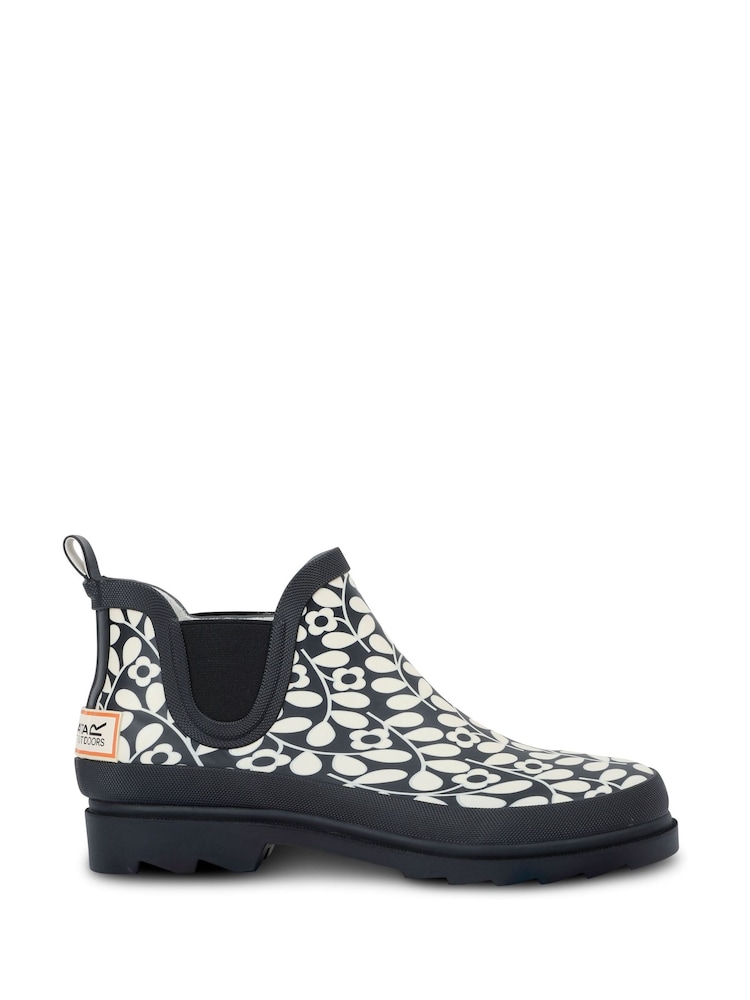 Regatta Black Womens Orla Kiely Mid Wellies - Image 1 of 6