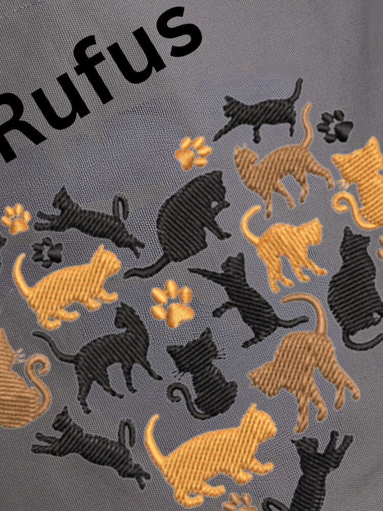 Personalised 100% Cotton Cat Heart Toy Tub by RUFF - Image 3 of 3