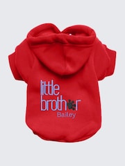 Personalised 100% Cotton Little Brother Hoodie by RUFF - Image 1 of 5