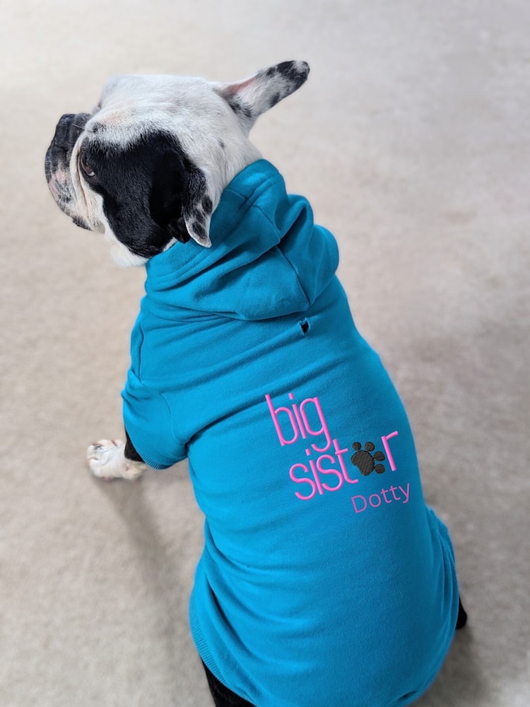 Personalised Big Sister Dog 100% Cotton Hoodie by RUFF - Image 1 of 5